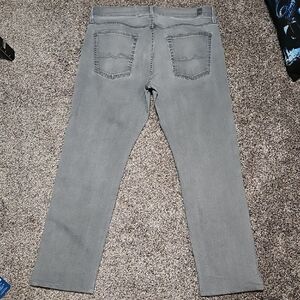 7 For All Mankind Charcoal Skinny Denim Jeans Size 36x30 Nwot